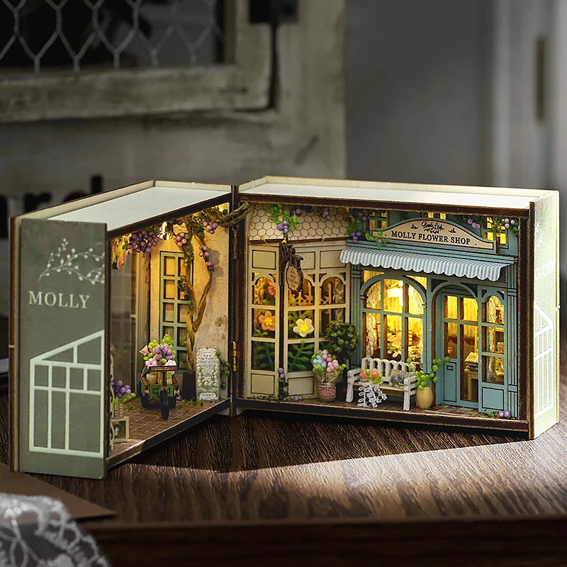 DIY Miniature Doll House 3D Puzzle Small House Assembly Building Model