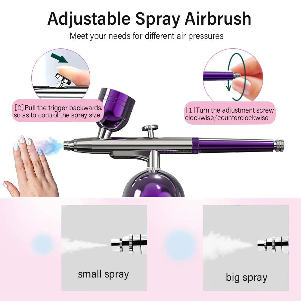 Airbrush with Compressor Airbrush Spray Gun for Painting Modeling
