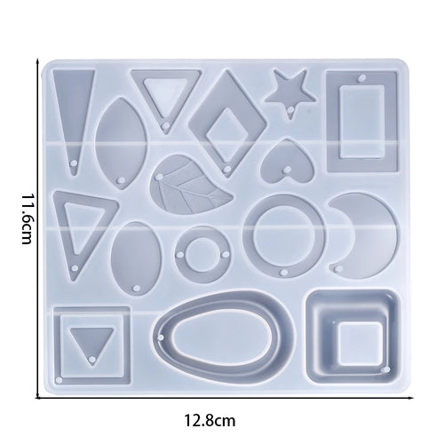 Earring Pendant Silicone Mold Epoxy Resin Jewelry Making Molds Heart