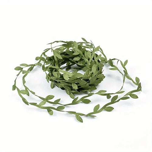 10Meter Silk Leaf-Shaped Handmake Artificial green Leaves For Wedding