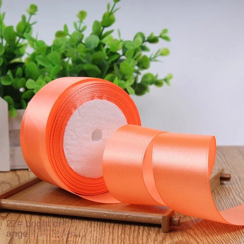 22meters 6mm-40cm Satin Ribbons Crafts Bow DIY Gift Wrap Wine Red