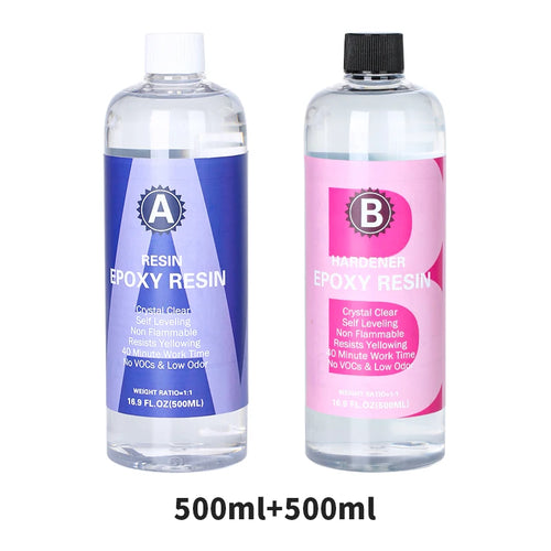1:1 Crystal Clear Epoxy Resin Kit High Gloss & Bubbles Free Art Resin