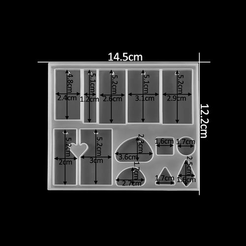 Earring Pendant Silicone Mold Epoxy Resin Jewelry Making Molds Heart