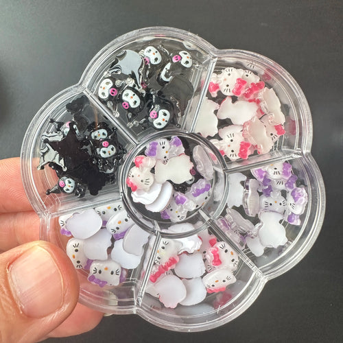 120PCS/70PCS Kawaii Sanrio Mini Nail Art Accessories Stickers