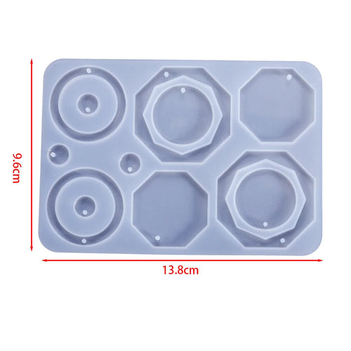 Earring Pendant Silicone Mold Epoxy Resin Jewelry Making Molds Heart