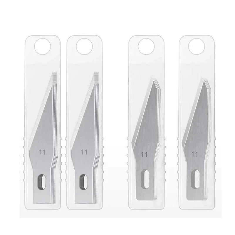 Engraving Non-Slip Metal Knife Kit + 40pcs #11 Blades Cutter Craft