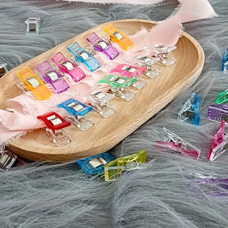 20/50/100PCs Sewing Clips Plastic DIY Crafting Crocheting Knitting