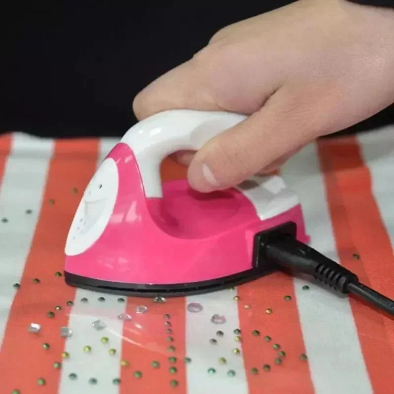 Mini Electric Iron Portable Travel Craft Clothing Sewing Pad Electric