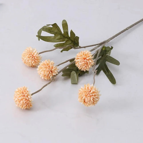 5 Heads Artificial Flower Bouquet Silk Dandelion Flower Ball Fake