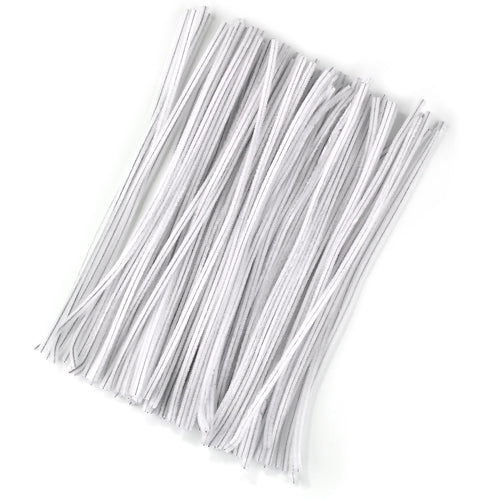 100pcs Chenille Stems Toys DIY Strips Twist Bar Anvil Wire Craft Pipe