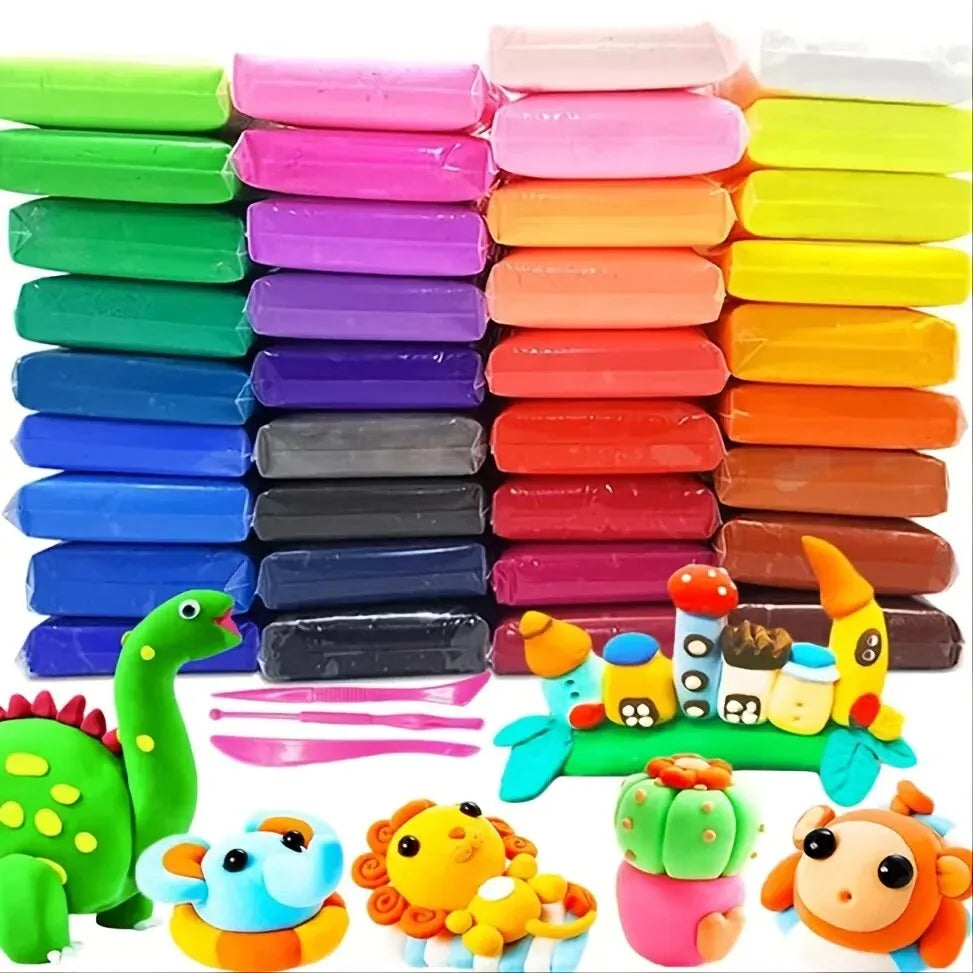 36 Colors Air Dry Clay Set, Ultralight Plastic Clay With Sculpting