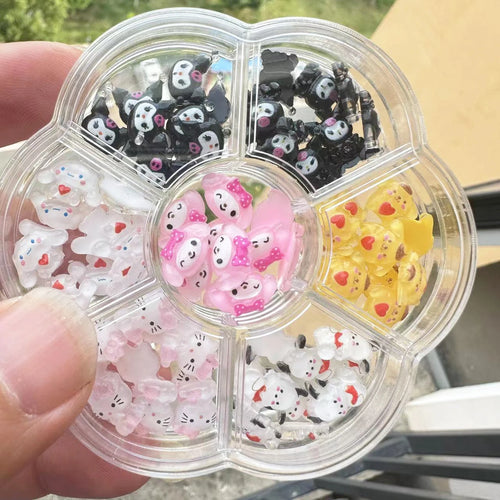120PCS/70PCS Kawaii Sanrio Mini Nail Art Accessories Stickers