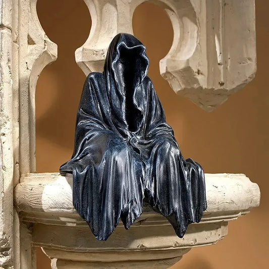 Black Clothes Mysterious Master Ornament Horror Black Robed Night