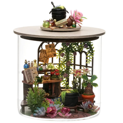Mini DIY Kit For Doll House Making And Assembling Room Models Toys