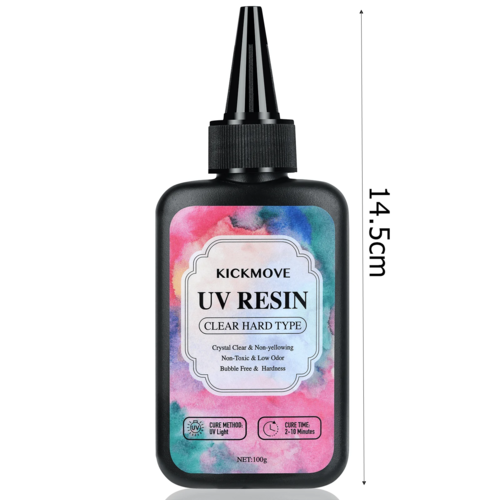 300g UV Resin Clear,Hard,Upgraded Crystal Clear Epoxy Resin Up