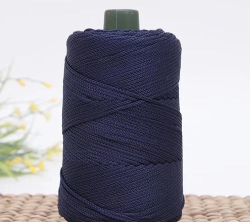 3mm Colored Cotton Cord Twisted Woven Rope Hollow Thread Craft