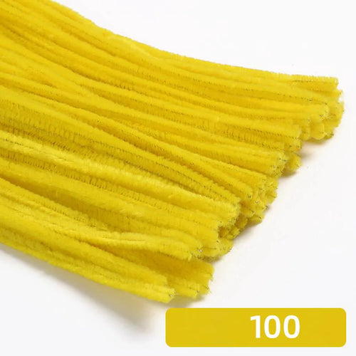 100pcs 30cm Chenille Stems Stick Cleaners Kids Educational Toys