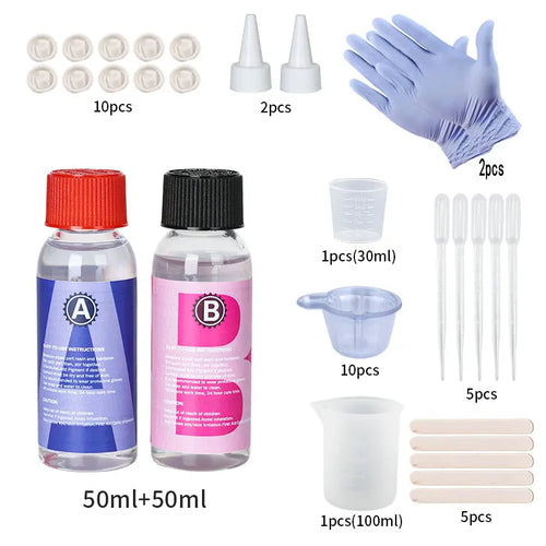 1:1 Crystal Clear Epoxy Resin Kit High Gloss & Bubbles Free Art Resin