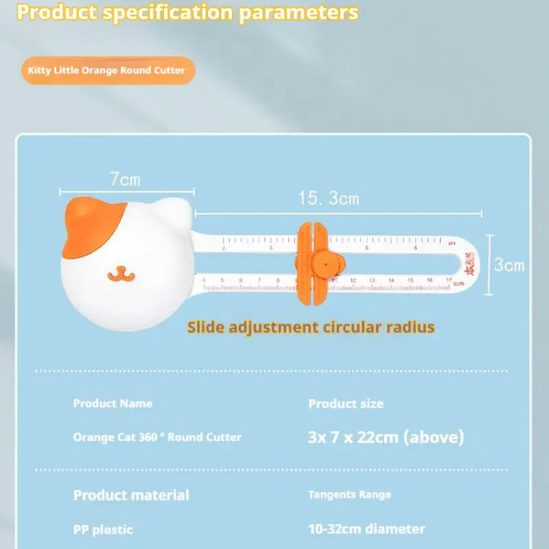 360-Degree Precision Circle Cutter - Stainless Steel Paper Trimmer For