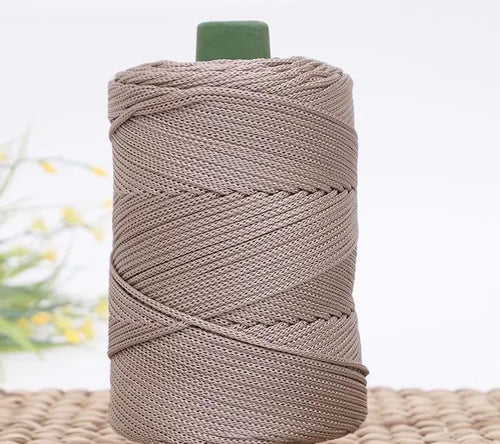 3mm Colored Cotton Cord Twisted Woven Rope Hollow Thread Craft