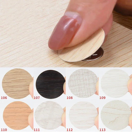 54pcs/Sheet Self Adhesive Furniture Screw Cap Cover Stickers Round