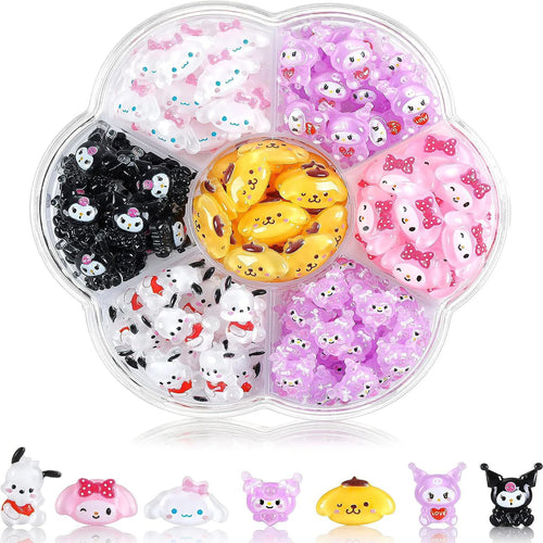120PCS/70PCS Kawaii Sanrio Mini Nail Art Accessories Stickers