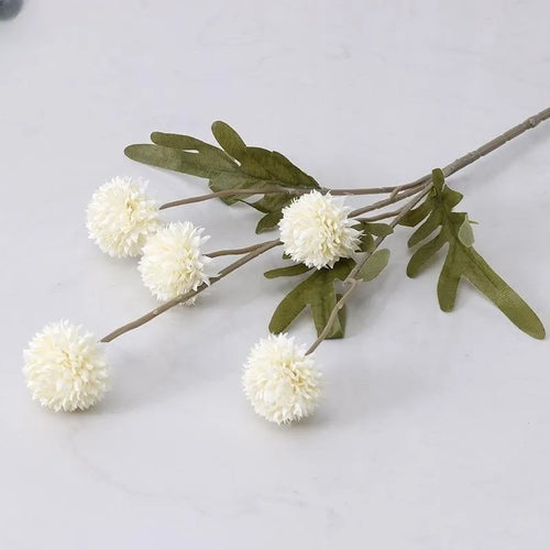 5 Heads Artificial Flower Bouquet Silk Dandelion Flower Ball Fake