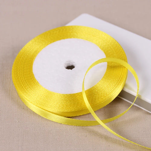 25yards/roll 6mm Satin Ribbon DIY Handmade Crafts Fabric Christmas