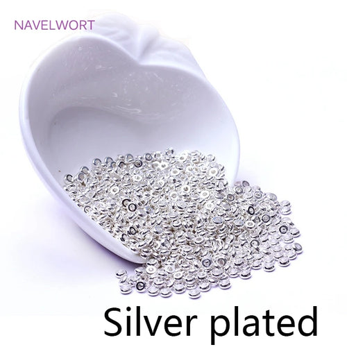 18k Gold Plated Spacer Beads For Bracelet Making,Separators For
