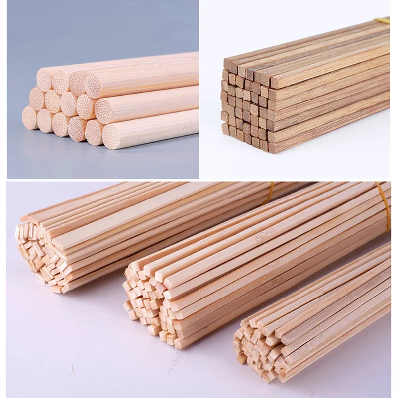 10PCS/Lot Bamboo Wood DIY Building Model Material Handmade Craft