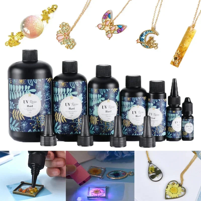 10/25/50/60/100/200/250/500g Quick Drying UV Resin Adhesive Colorless