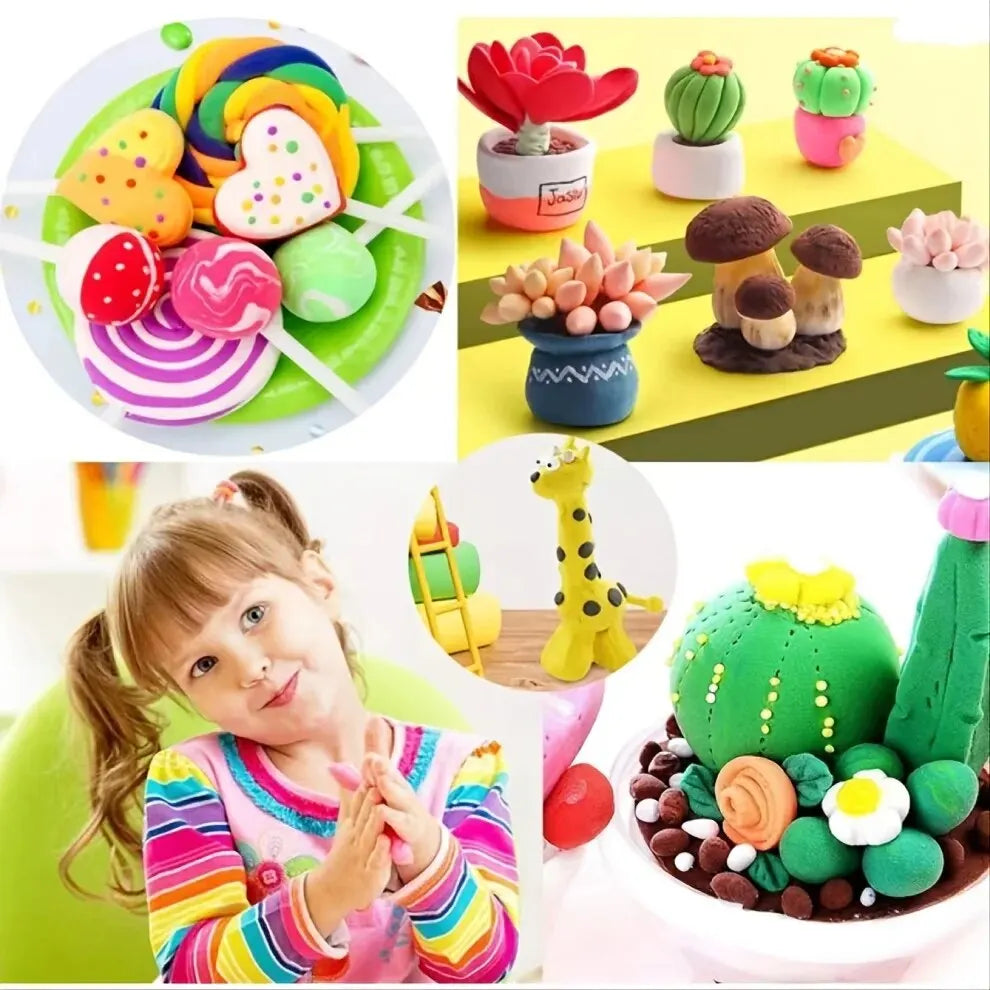 36 Colors Air Dry Clay Set, Ultralight Plastic Clay With Sculpting