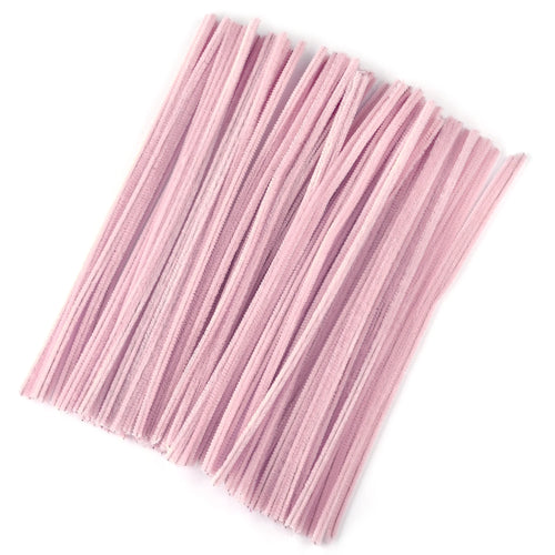 100pcs Chenille Stems Toys DIY Strips Twist Bar Anvil Wire Craft Pipe
