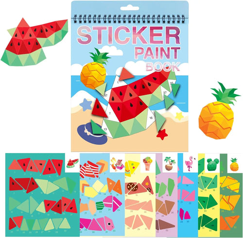 1PCS Sticker Book Crafts for Kids Ages 4-8, Sticker by Number for