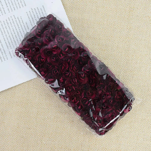 144pcs 2cm Artificial Mini Paper Rose Bouquet for Wedding Party