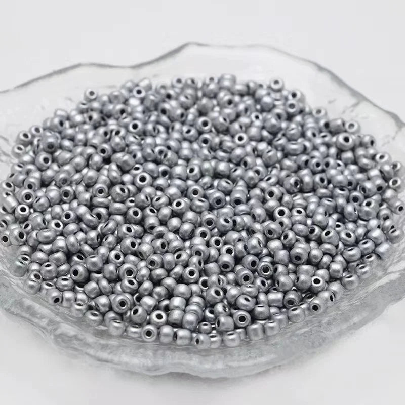 2400pcs  3mm Mixed 24 Colors Glass Seed Beads Glass Beads Bulk Kit