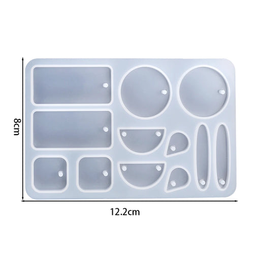 Earring Pendant Silicone Mold Epoxy Resin Jewelry Making Molds Heart