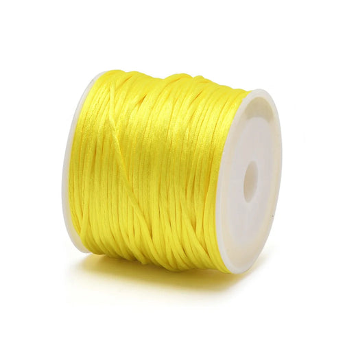 1.5mm Crafts Satin Rattail Cord String from Nylon for Chinese Knot,