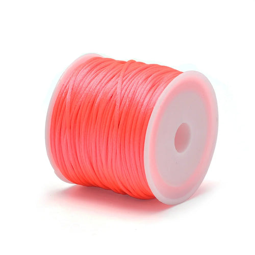 1.5mm Crafts Satin Rattail Cord String from Nylon for Chinese Knot,