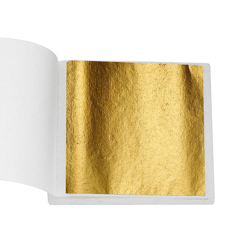 100-200sheets Imitation Gold Foil Paper Leaf Gilding DIY Epoxy Resin