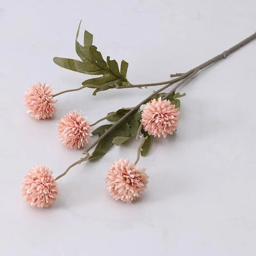 5 Heads Artificial Flower Bouquet Silk Dandelion Flower Ball Fake