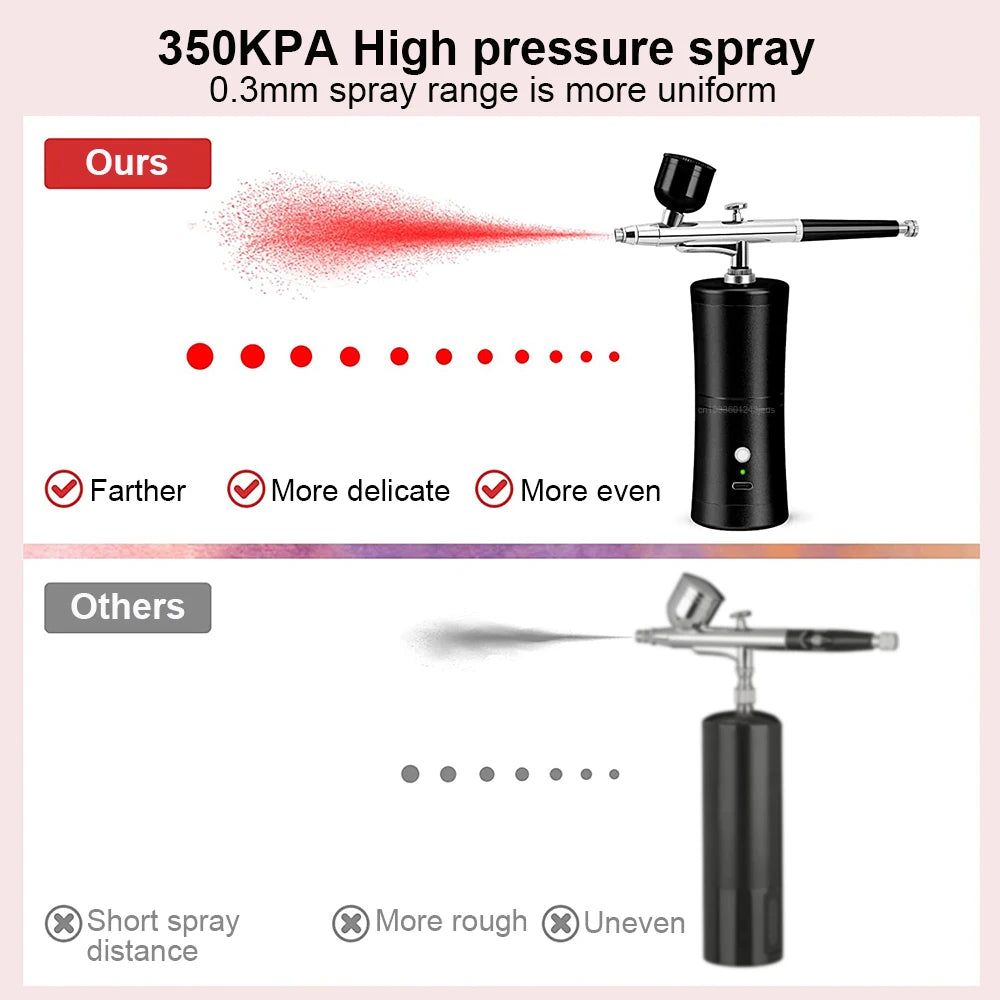 Airbrush Nail With Compressor Portable AirBrush Compressor Kit For