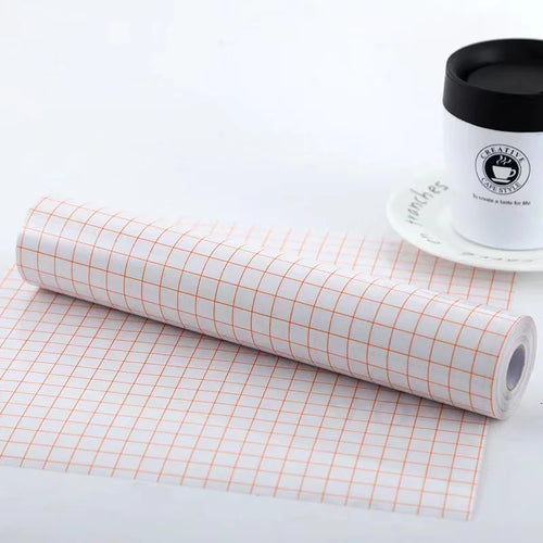 30.5cmx150cm Clear Vinyl Application Tape 2 Color Alignment Grid for