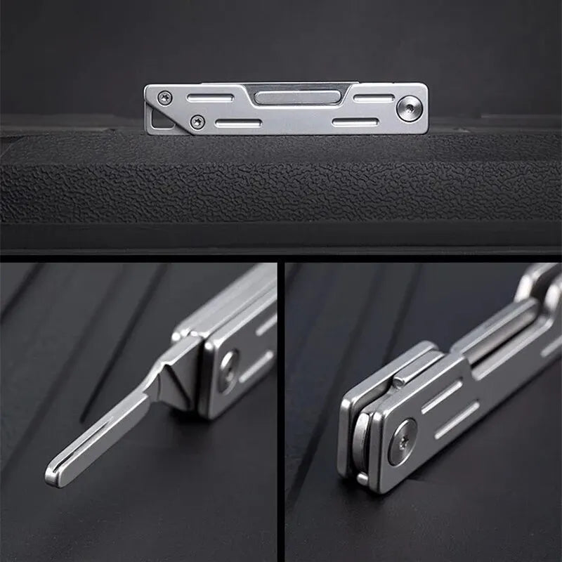 Folding Knife Stainless Steel Pocket Knife With 9 Replaceable Blades,
