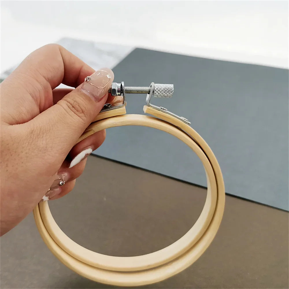 10pcs/Set 10-40cm Wooden Embroidery Hoops Frame Set Bamboo Embroidery