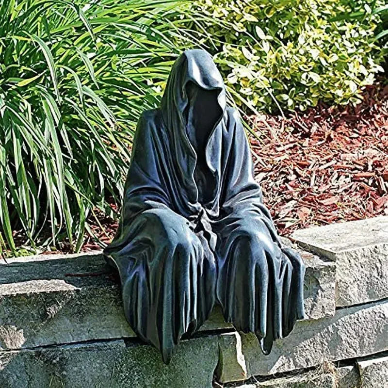 Black Clothes Mysterious Master Ornament Horror Black Robed Night