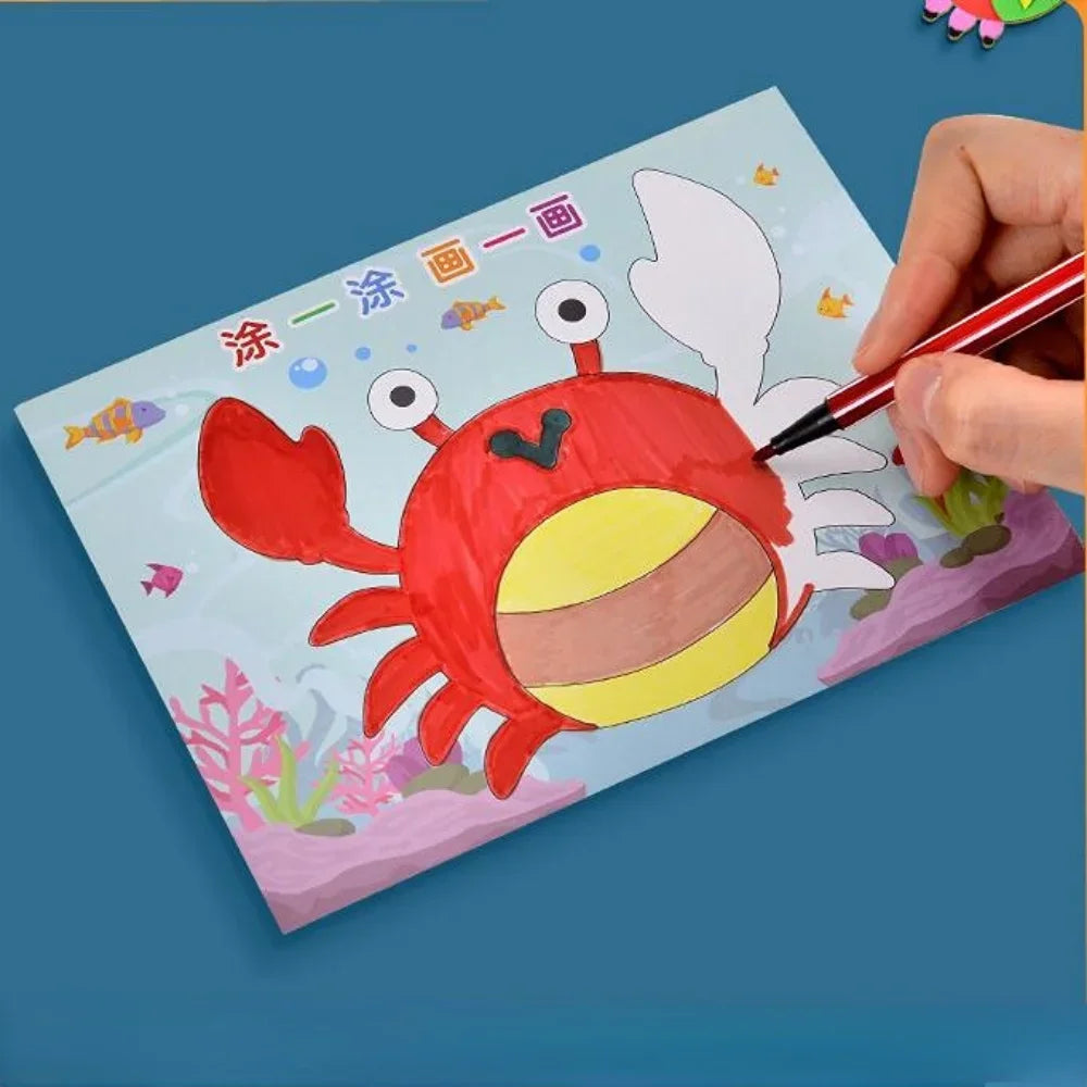 10Pcs 3D EVA Foam Sticker Puzzle Game DIY Cartoon Animal Craft Toys
