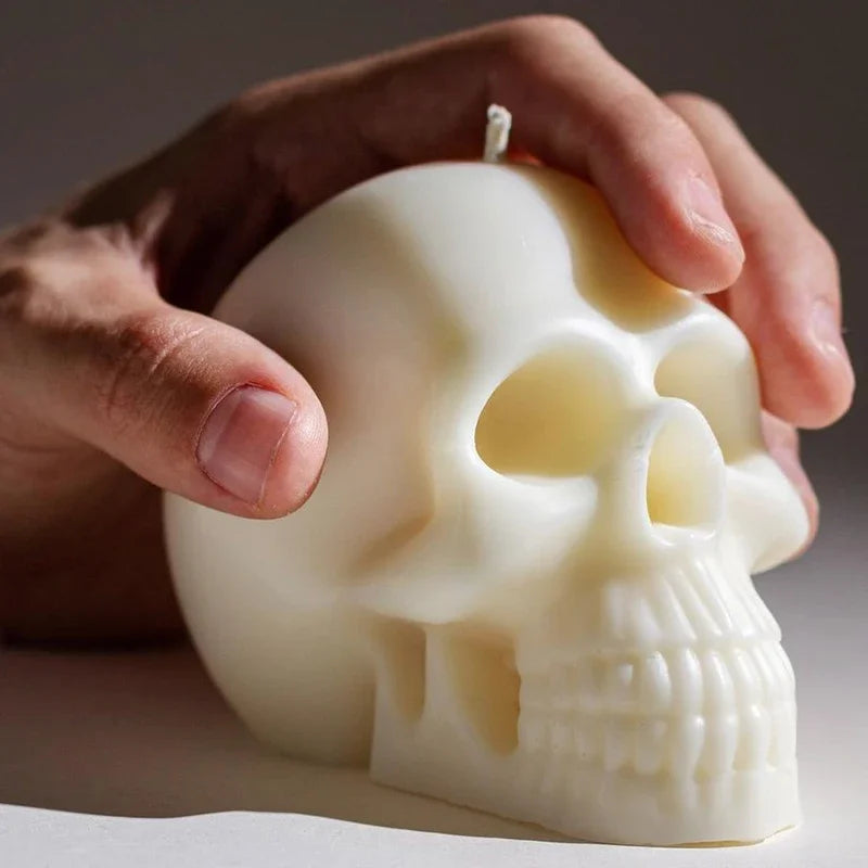 3D Skull Candle Silicone Mold DIY Halloween Decorative Candle Handmade