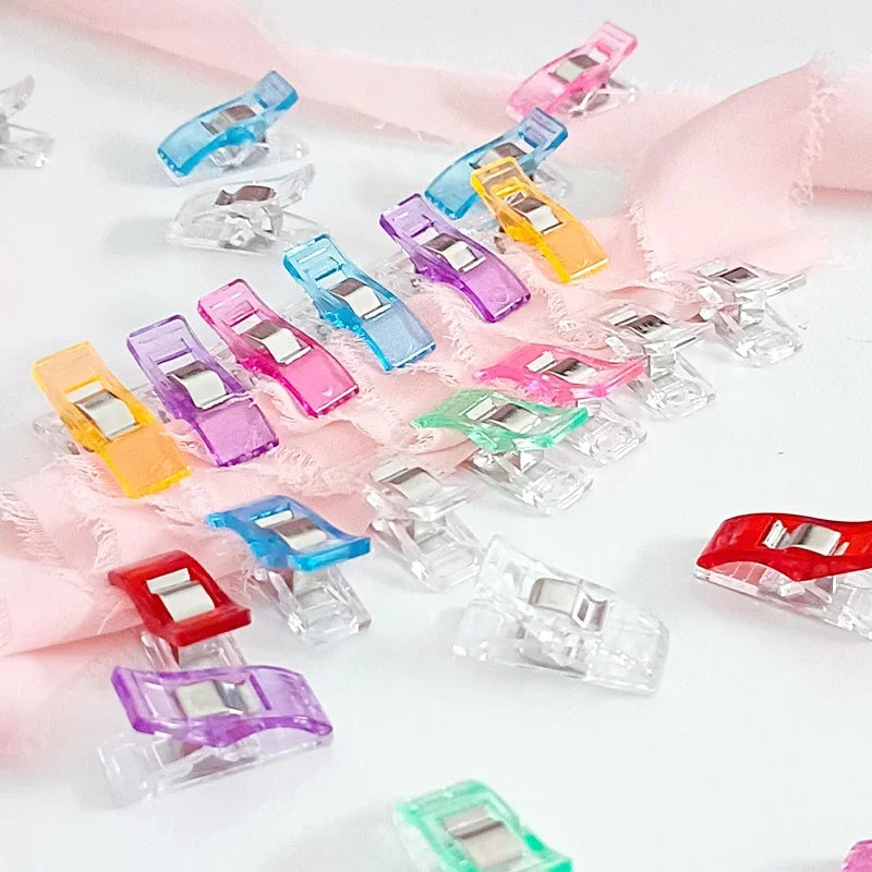 20/50/100PCs Sewing Clips Plastic DIY Crafting Crocheting Knitting