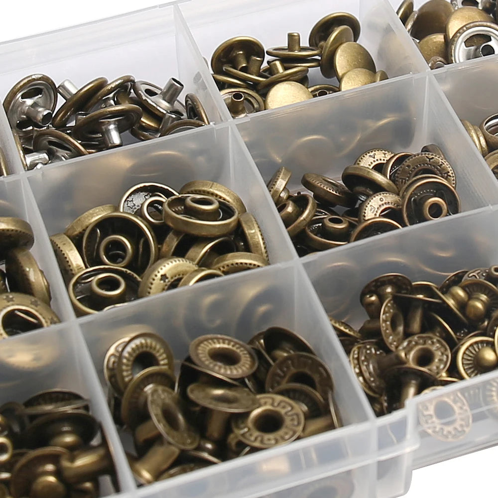 Metal Snap Fasteners Button Kits with Fastener Botones Installation